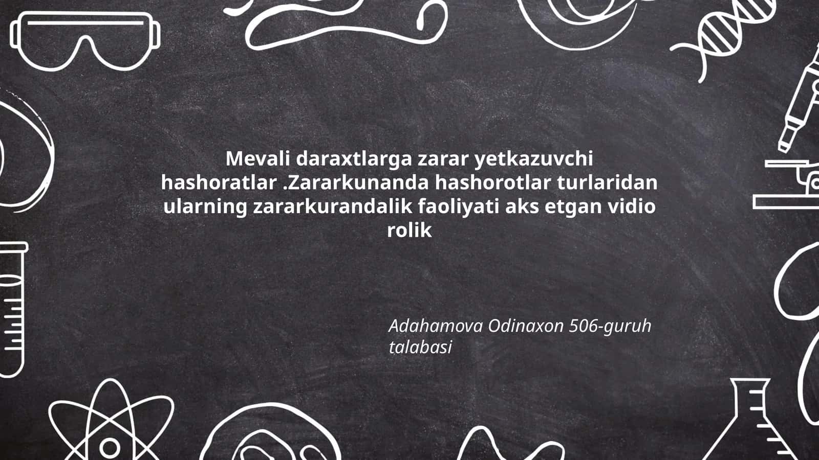 Mevali daraxtlarga zarar yetkazuvchi hashoratlar 1