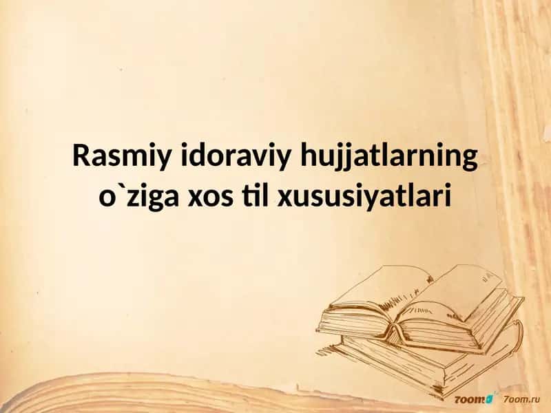 Rasmiy uslub 1
