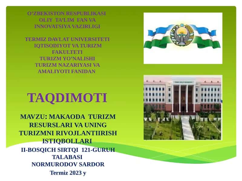 Makaoda Turizm Resurslari Va Uning Turizmni Rivojlantirish Istiqbollari 1