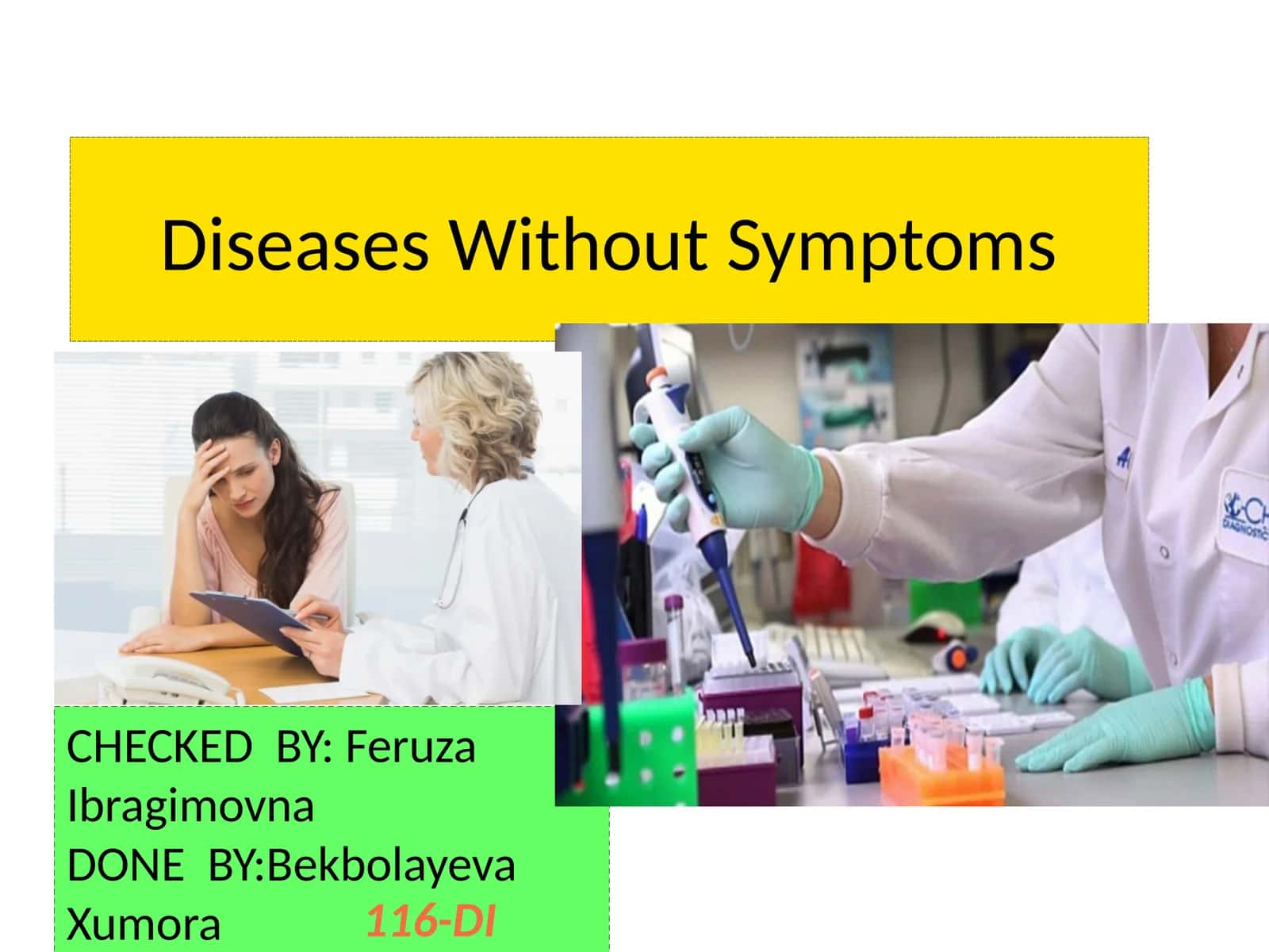 Diseases Without Symptoms 1