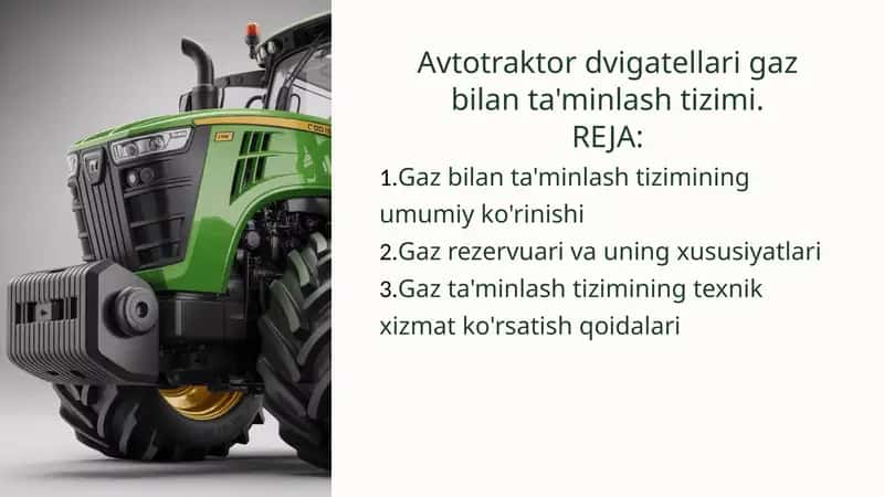 Gaz bilan ta'minlash tizimi 1