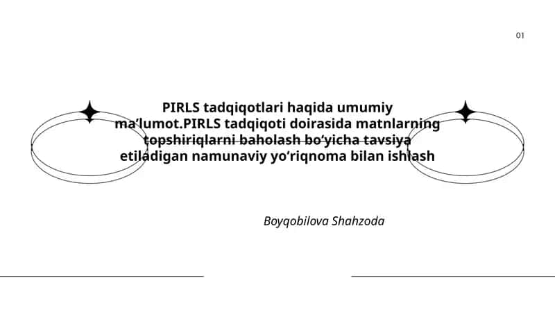 PIRLS tadqiqotlari haqida umumiy maʼlumot 1