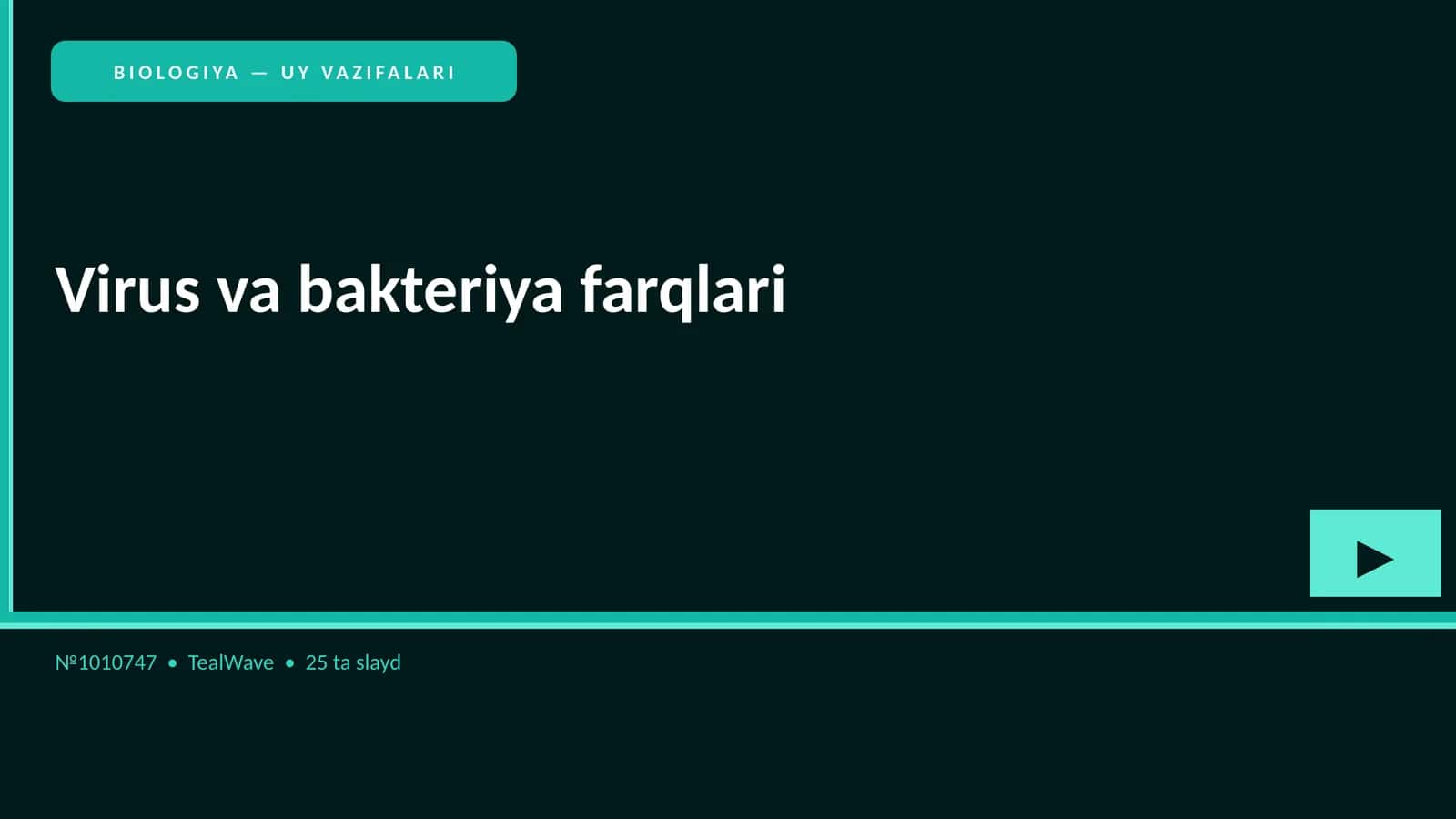 Virus va bakteriya farqlari 1