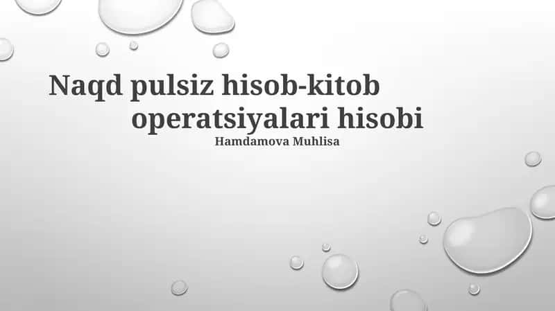 Naqd pulsiz hisob-kitob 1