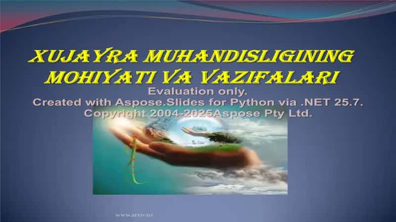Xujayra muhandisligining mohiyati va vazifalari 1