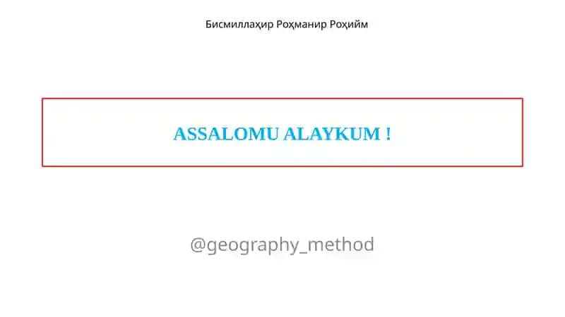 Yevropa va Osiyo geografik o‘rni va chegaralari