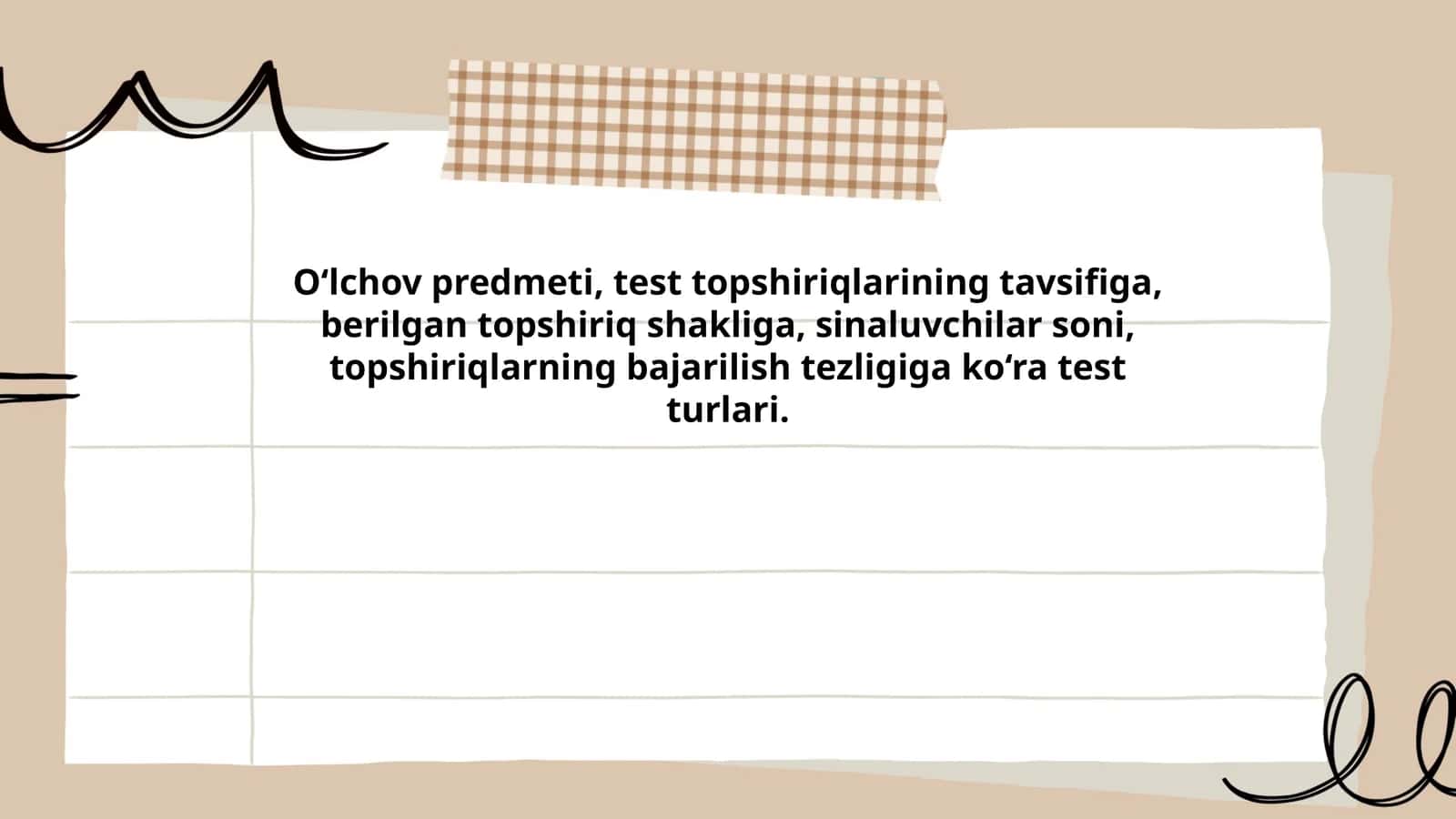 O'lchov vositalarining asosiy tushunchalari 1
