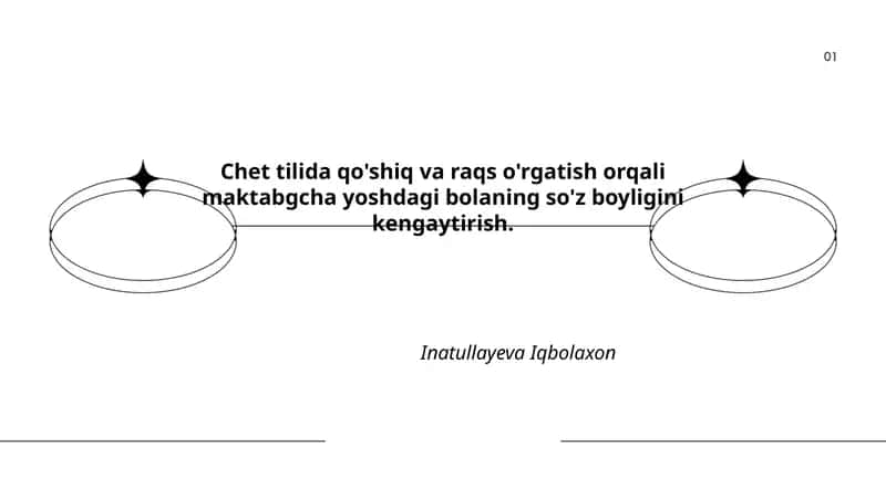 Chet tilida qo'shiq va raqs o'rgatish 1
