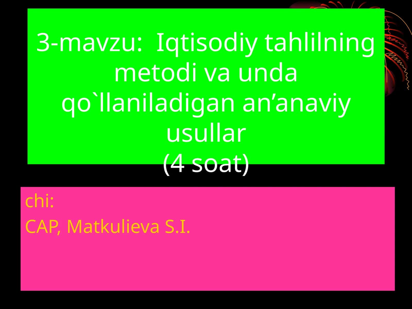 Iqtisоdiy tahlilning mеtоdi va unda qo`llaniladigan an’anaviy usullar 1