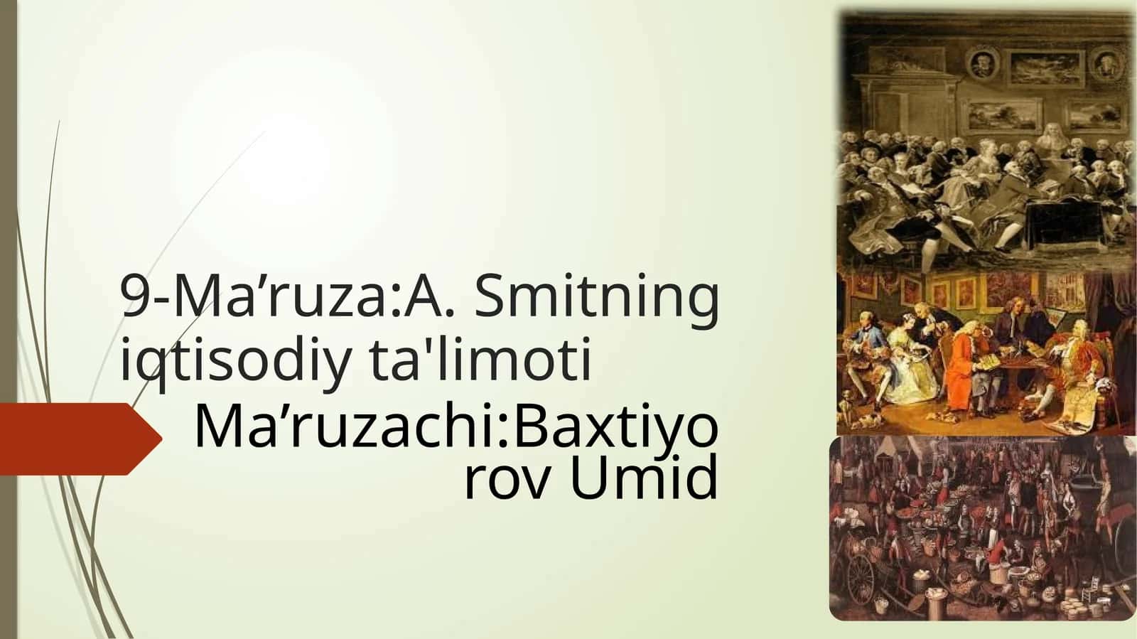 A. Smitning iqtisodiy ta'limoti 1