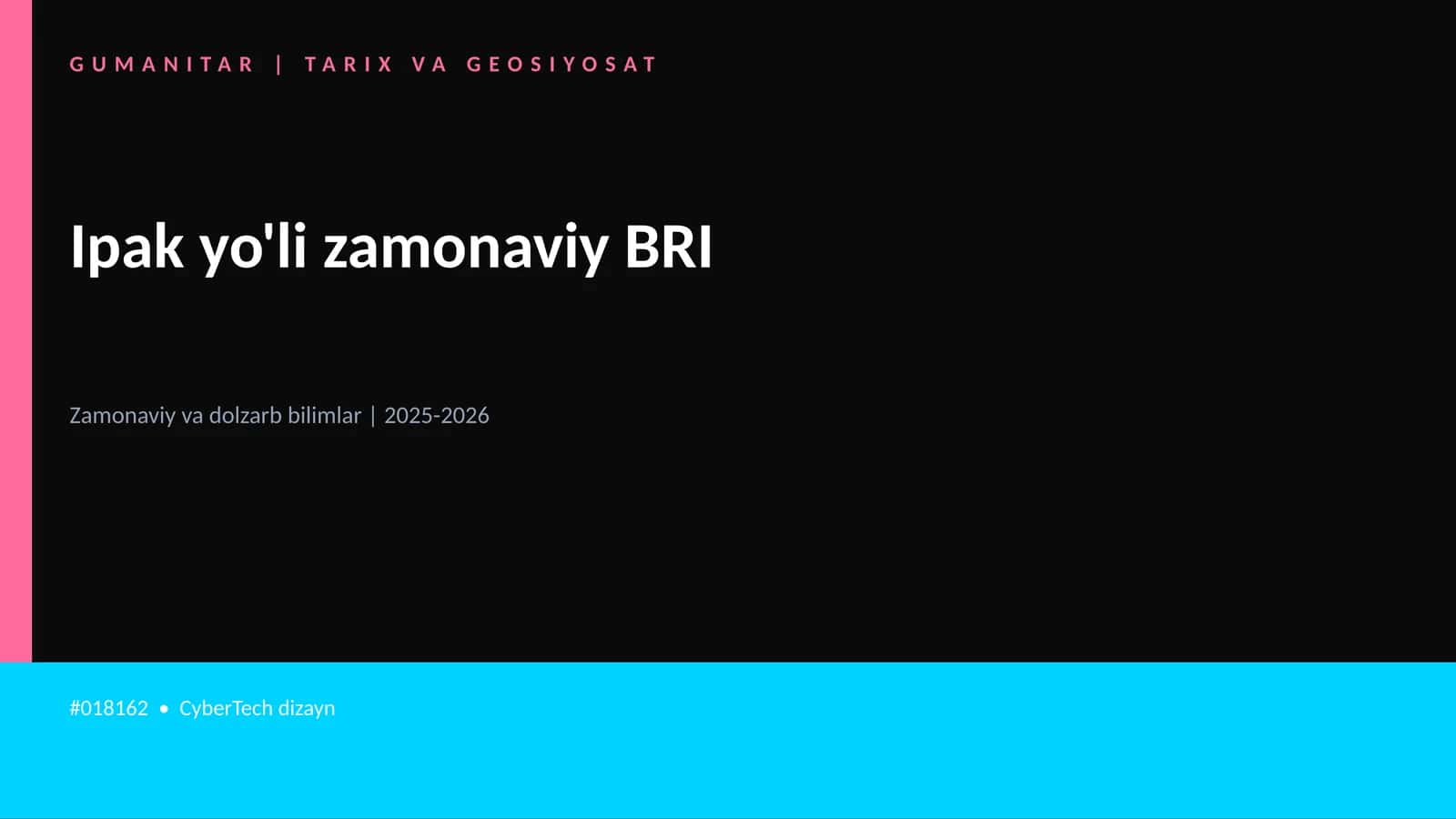 Ipak yo'li zamonaviy BRI 1
