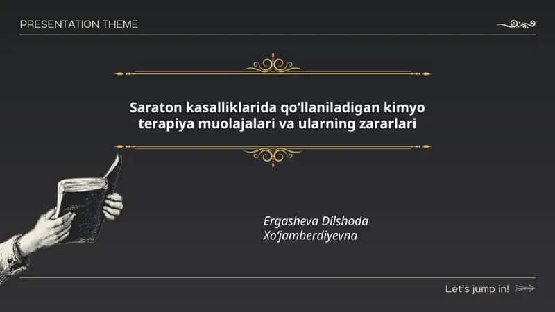 Saraton kasalliklarida qoʻllaniladigan kimyo terapiya muolajalari va ularning zararlari 1
