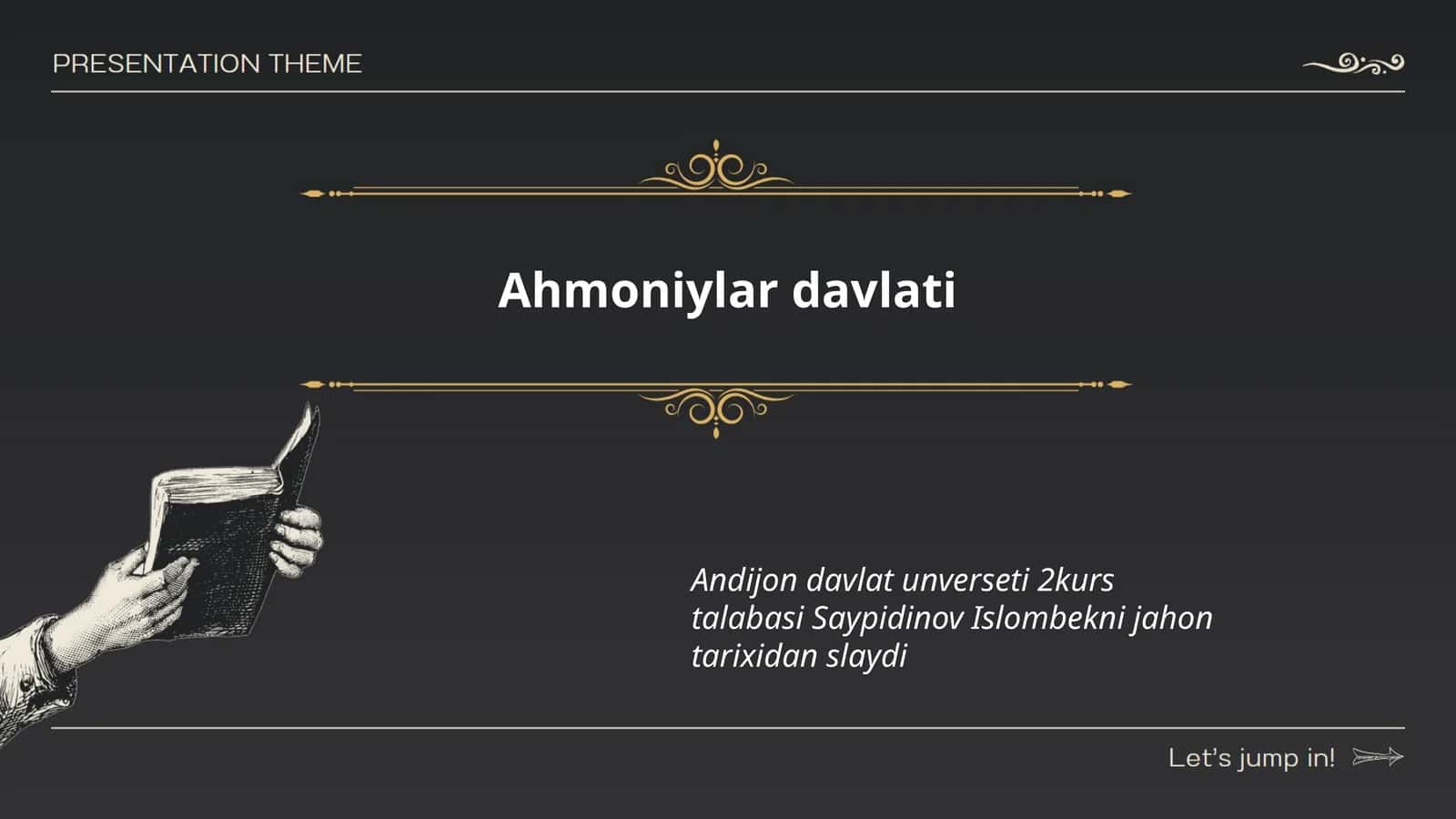 Ahmoniylar davlati tarixi 1