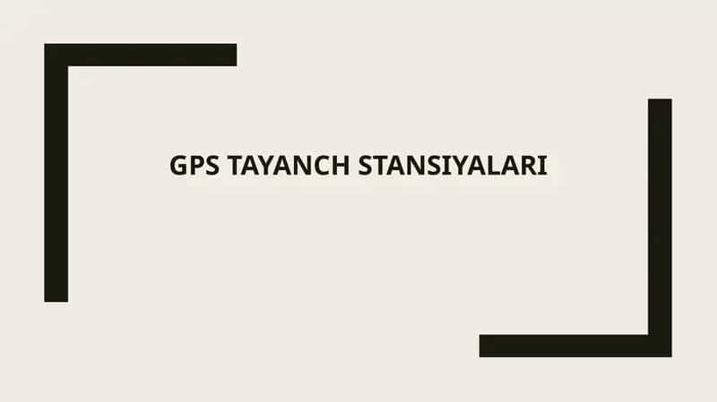 GPS tizimining asosiy prinsiplari va ishlash mexanizmlari 1