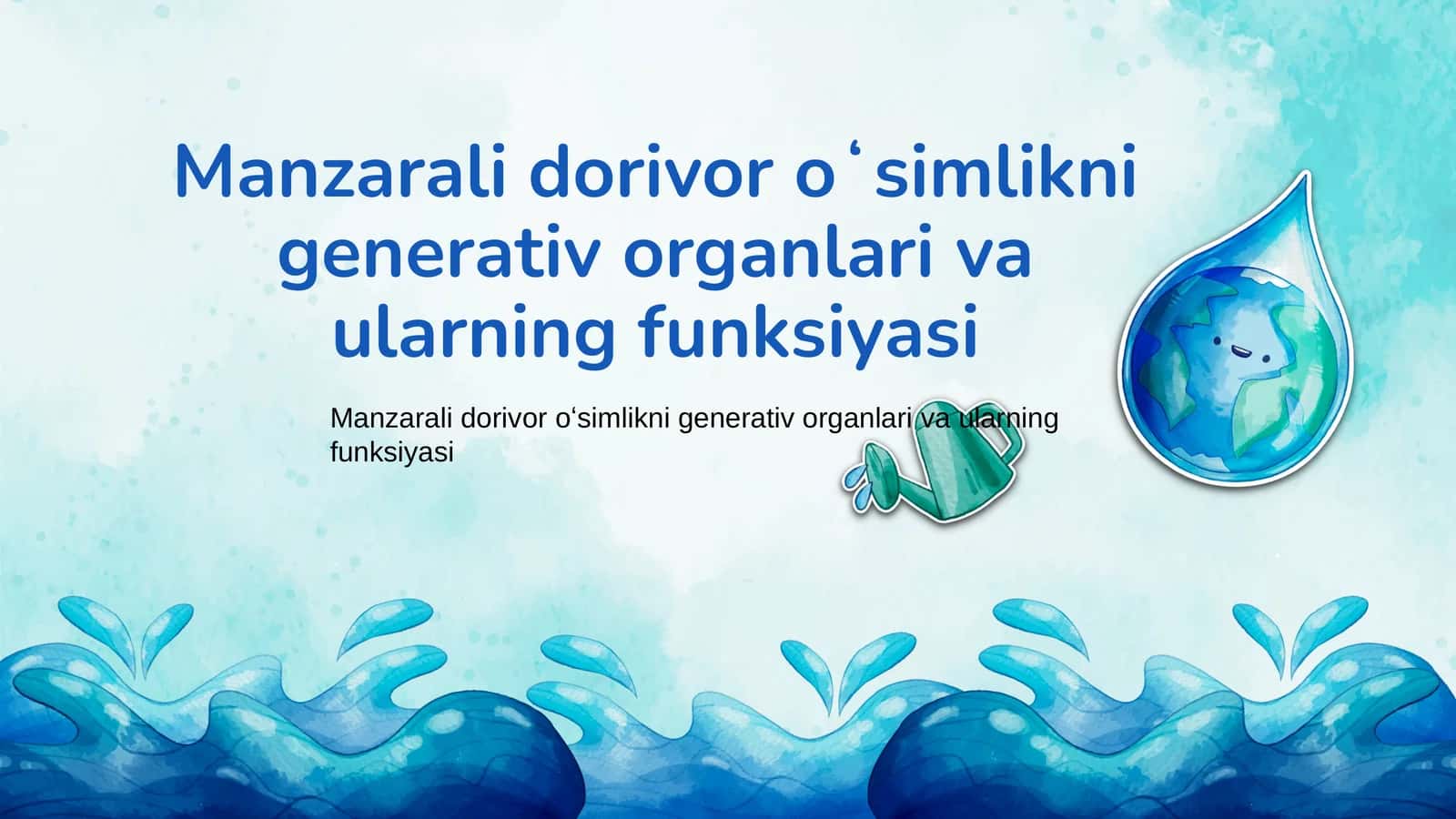 Manzarali dorivor oʻsimliklar turlari 1