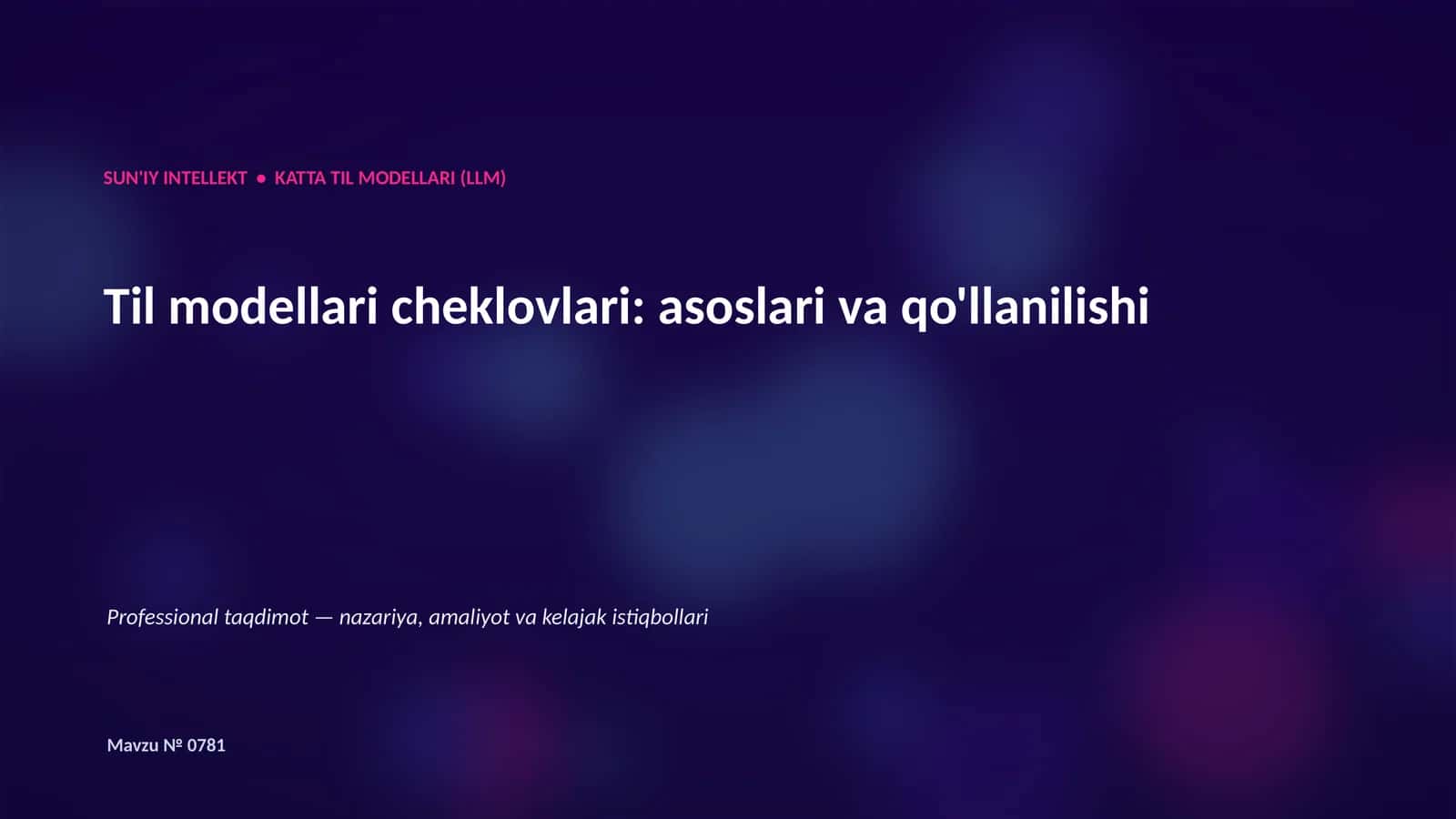 KATTA TIL MODELLARI (LLM) 1