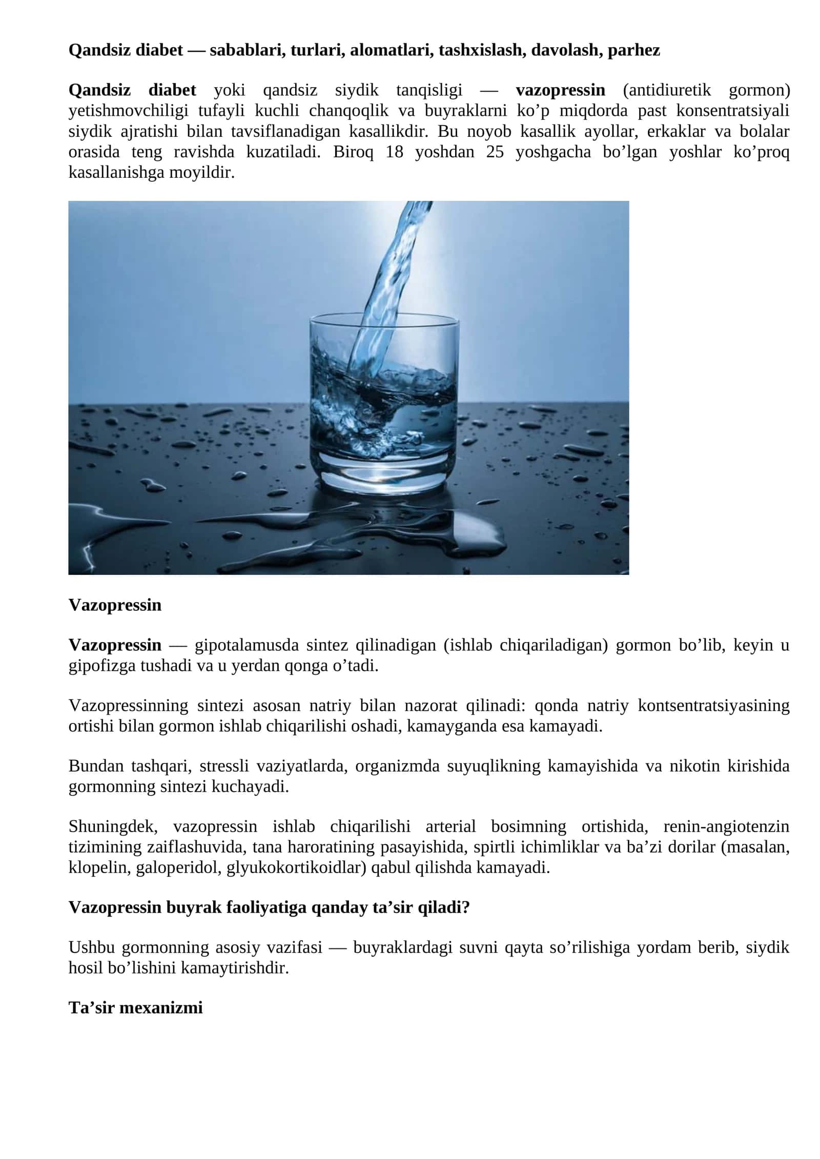 Qandsiz diabet 1