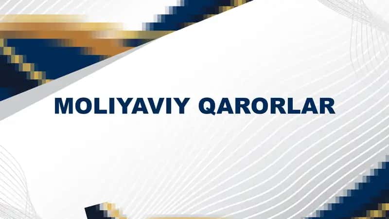 Moliyaviy qarorlar 1