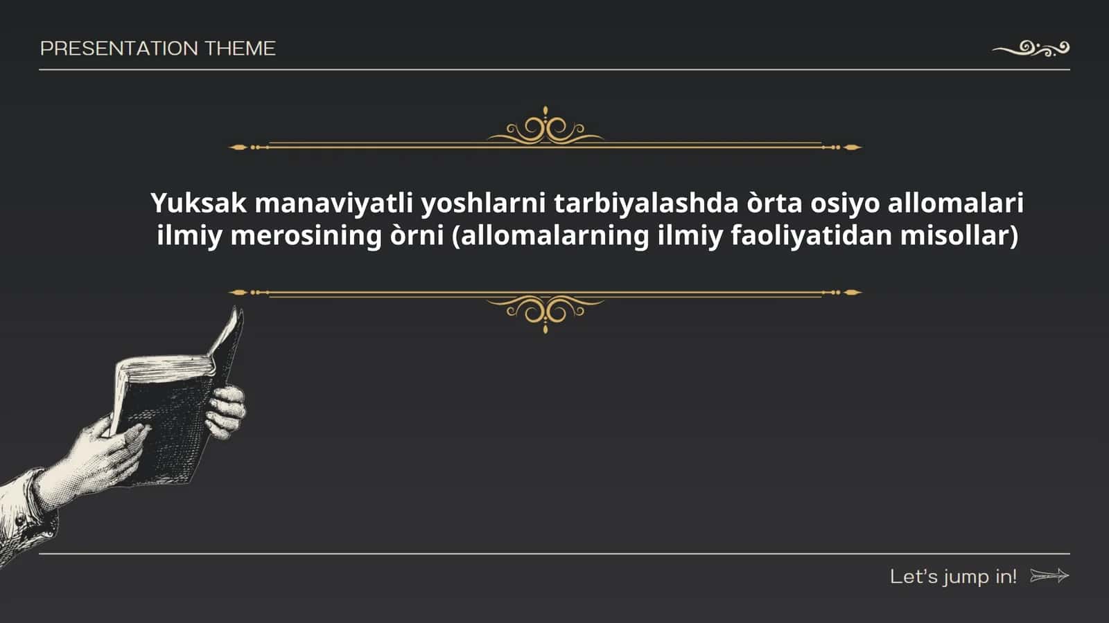 Al-Farobiy ilmiy merosi: axloq va siyosiy-falsafa ta'limoti orqali yuksak ma'naviyatli yoshlarni tarbiyalash (misollar) 1