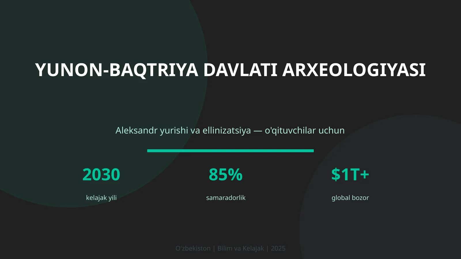 Yunon-Baqtriya Davlati Arxeologiyasi 1