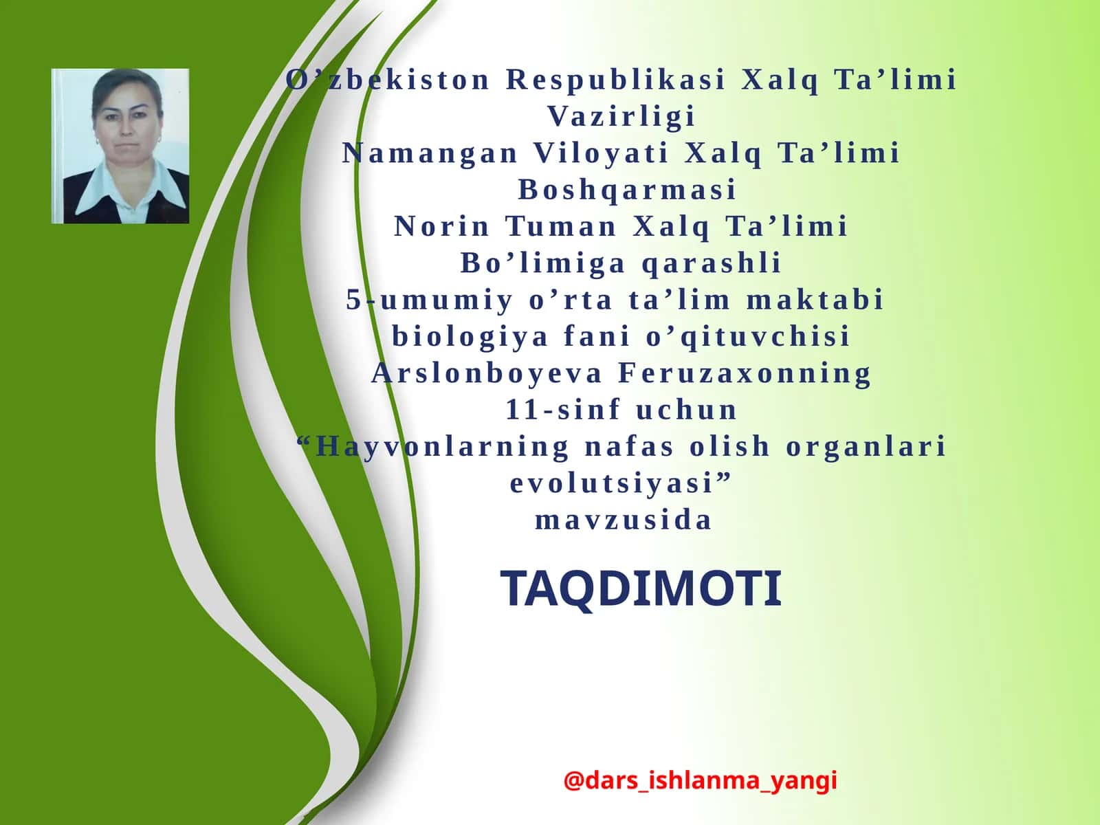Hayvonlarning nafas olish organlari evolutsiyasi 1