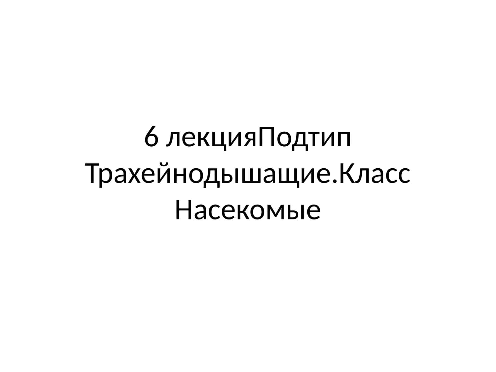 Класс насекомые (Insecta=Hexapoda) 1