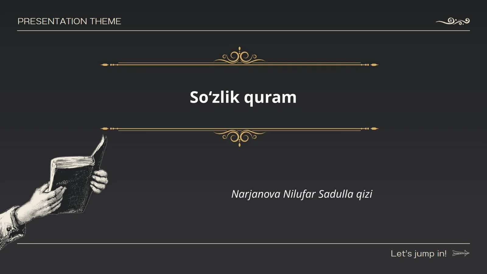 Soʻzlik quram 1