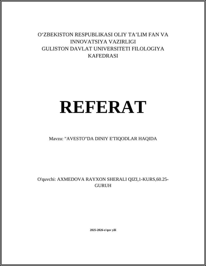 Avesto 1