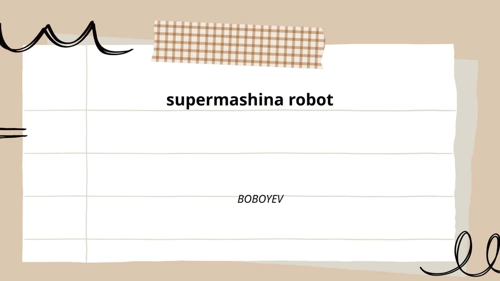 supermashina robot 1