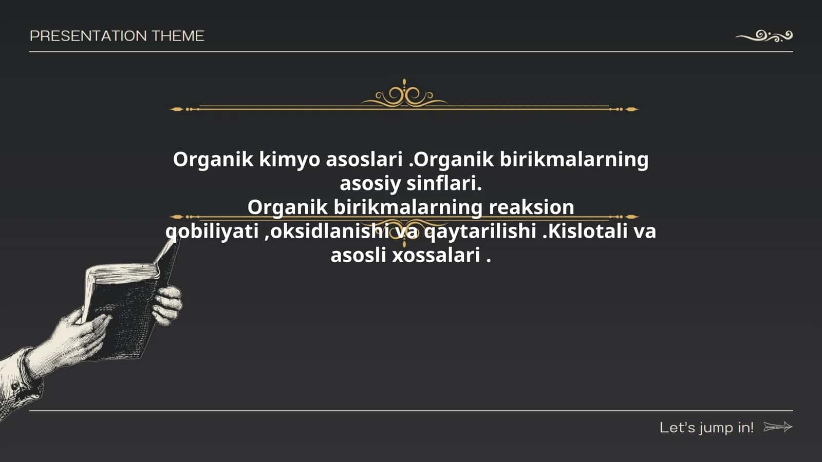 Organik kimyo asoslari 1