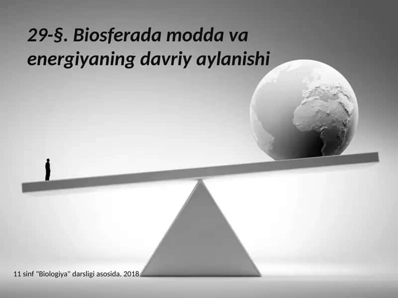 Biosfera modd va energiya ning davriy aylanishi 1