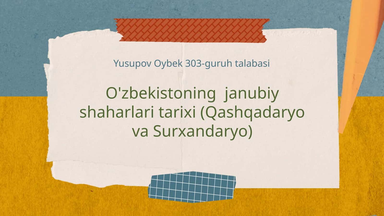 O'zbekistoning janubiy shaharlari tarixi (Qashqadaryo va Surxandaryo) 1