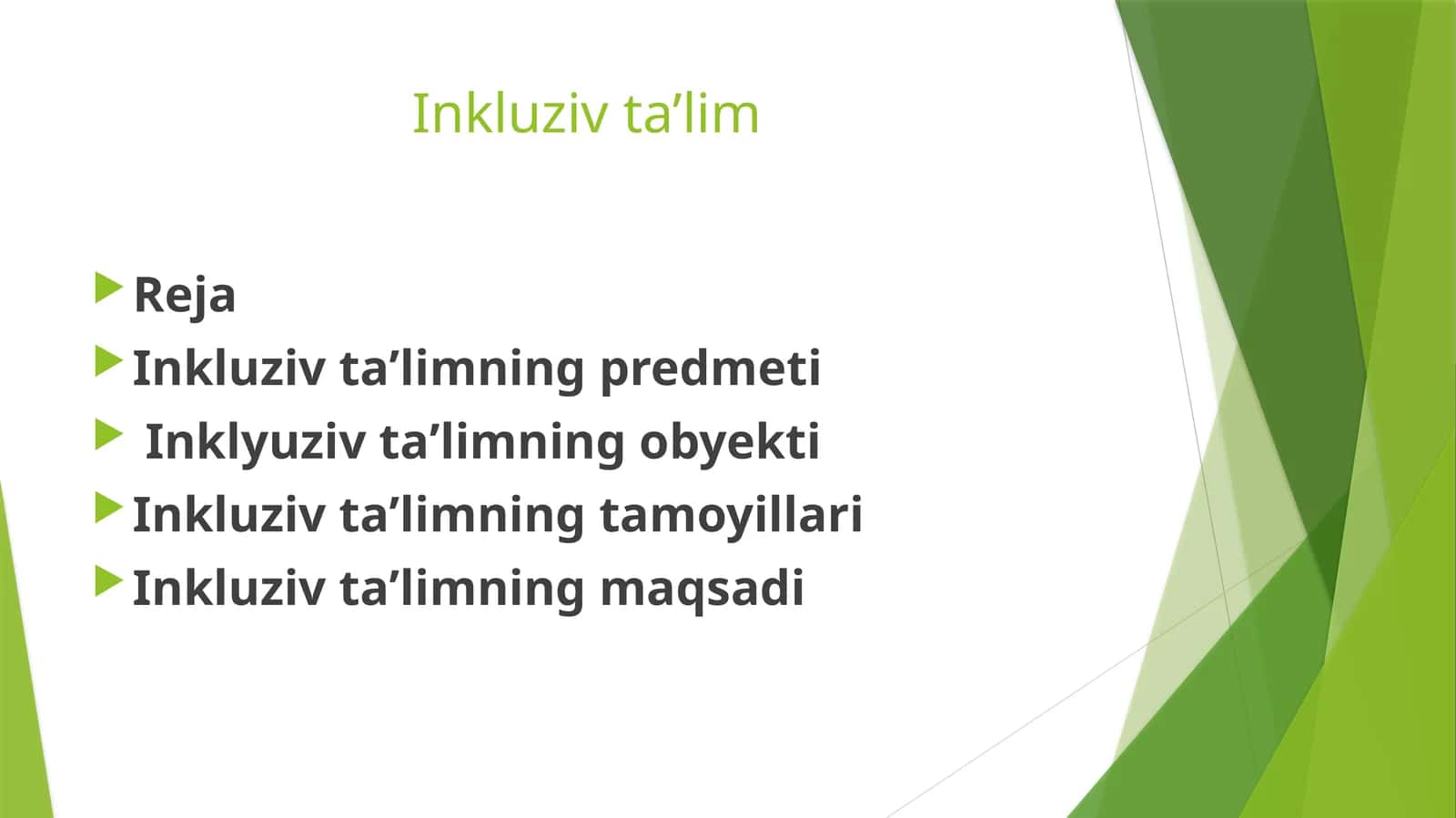 Inkluziv ta’limning tamoyillari 1