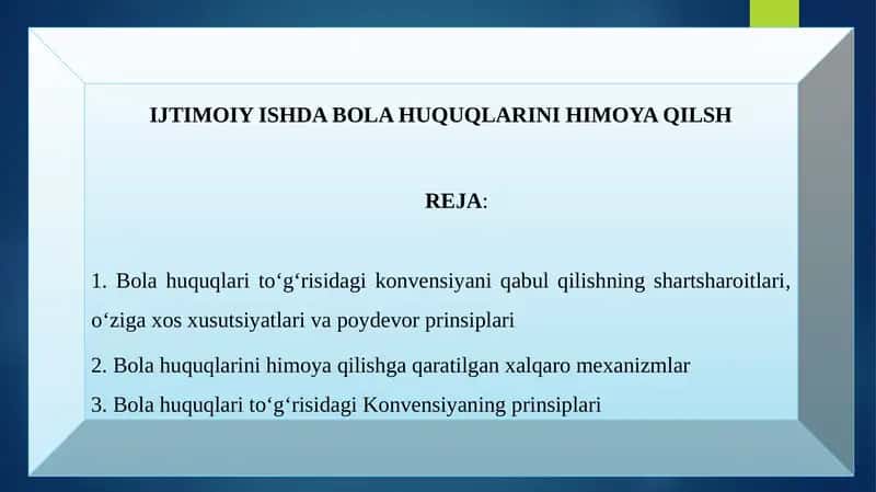 IJTIMOIY ISHDA BOLA HUQUQLARINI HIMOYA QILSH 1