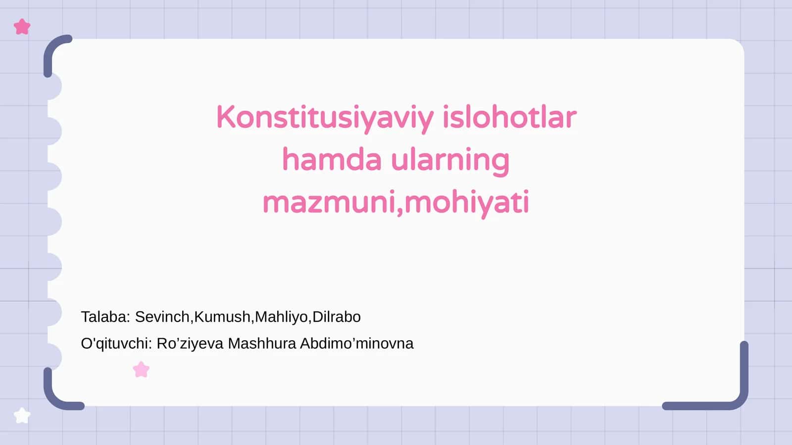 Konstitusiyaviy islohotlar 1