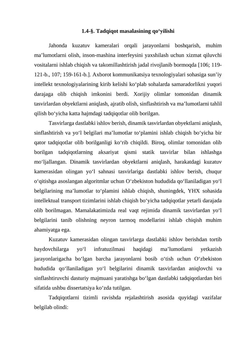 Ilmiy tadqiqot masalasining qo‘yilishi 1