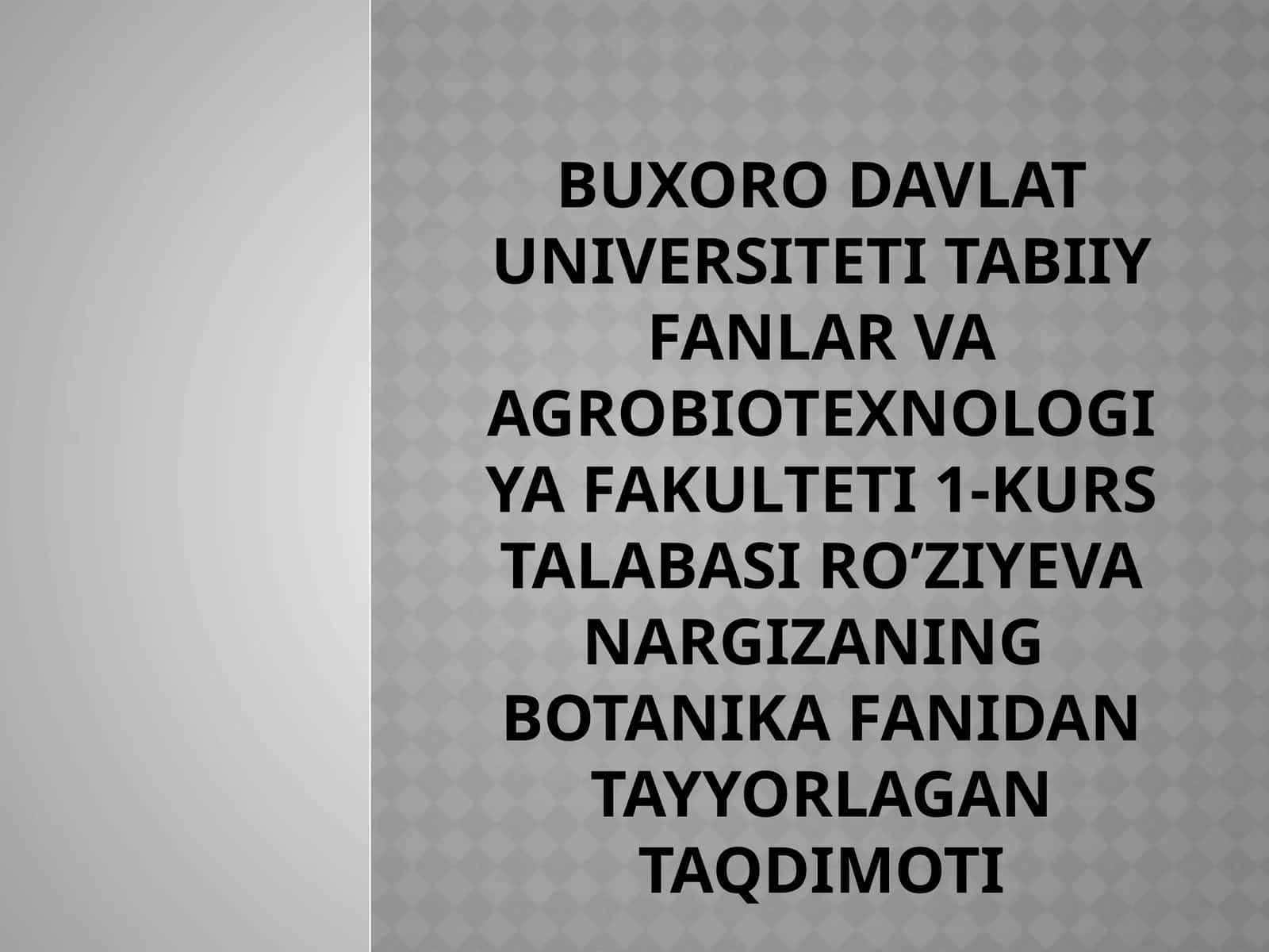 O’zbekistonning adventivo’simliklari 1
