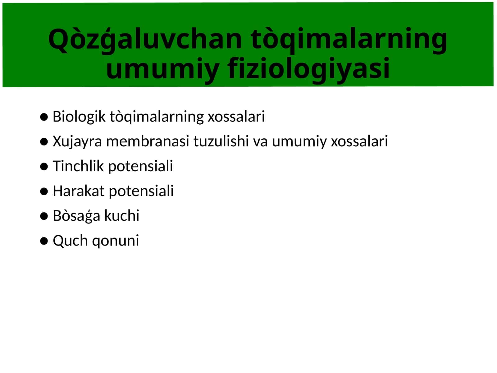 mustaqil ish. prezintatsiya 1