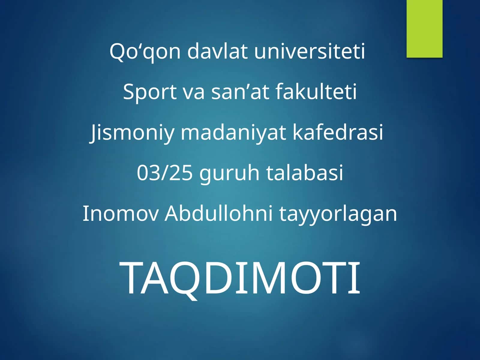 Harakatga o'rgatish bosqichlari 1