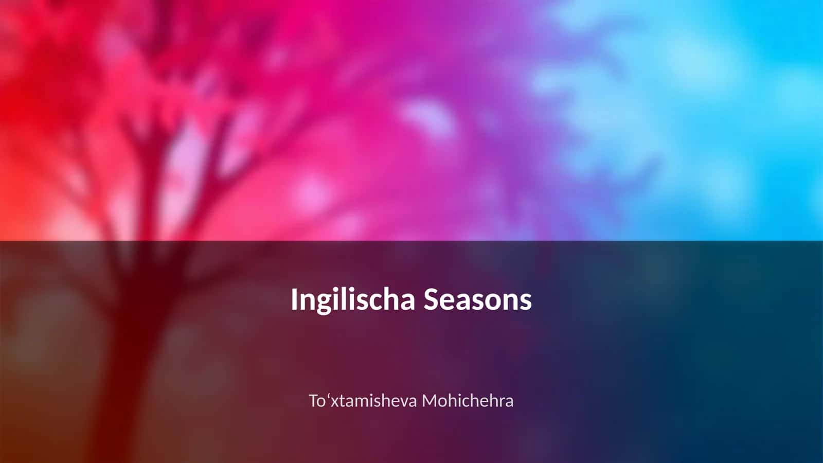 Ingilischa Seasons 1