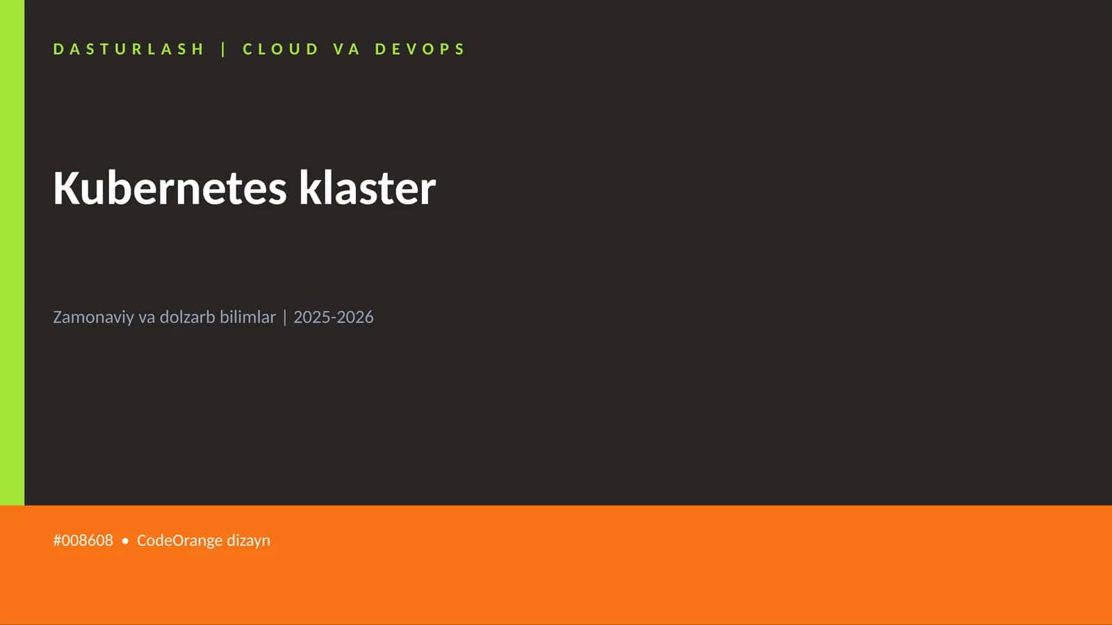 DASTURLASH | CLOUD VA DEVOPS 1
