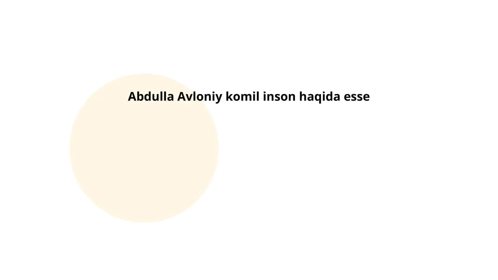 Abdulla Avloniy va komil inson tushunchasi 1