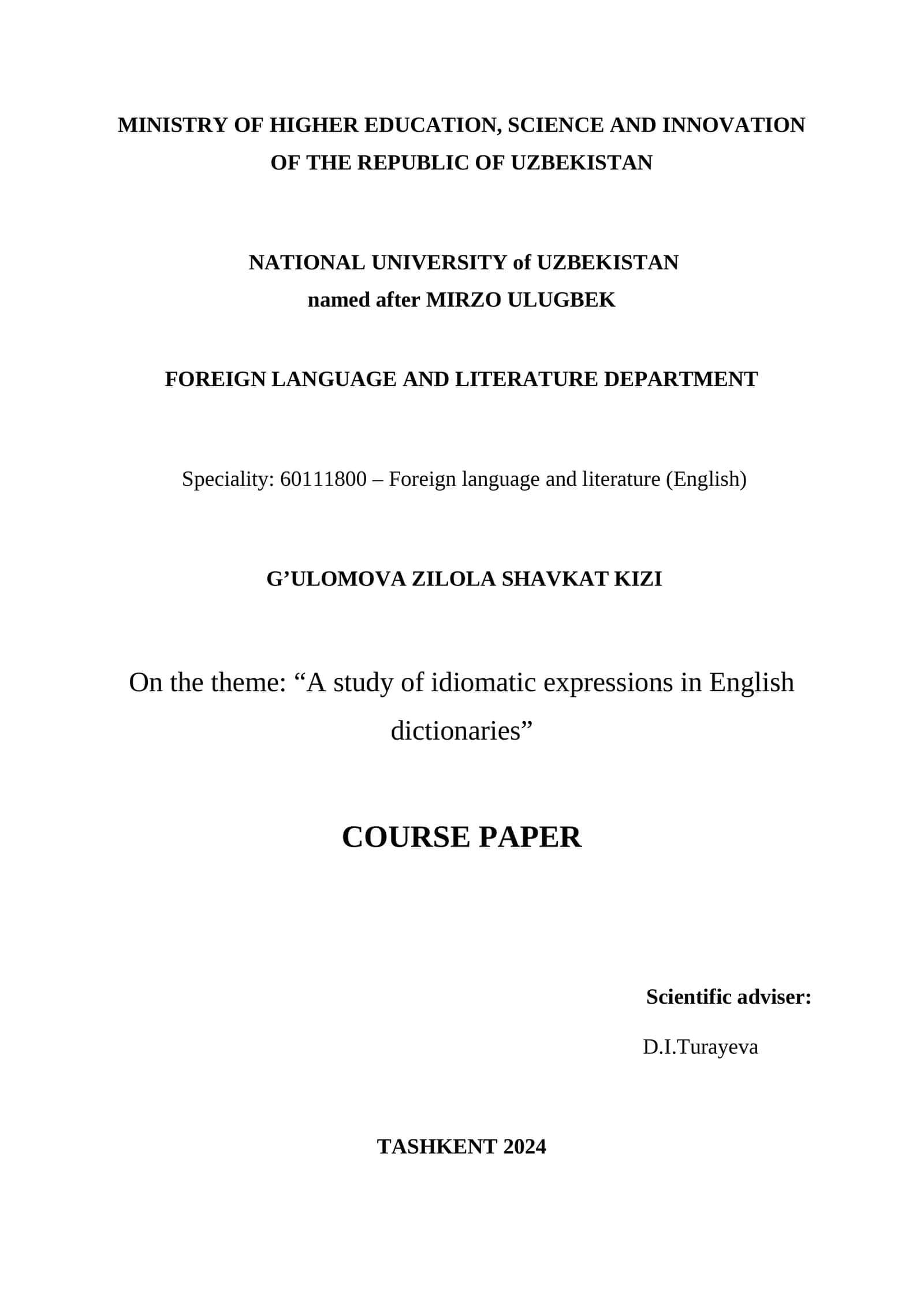 Ingliz lug’atlarida idiomatik iboralarni o’rganish 1
