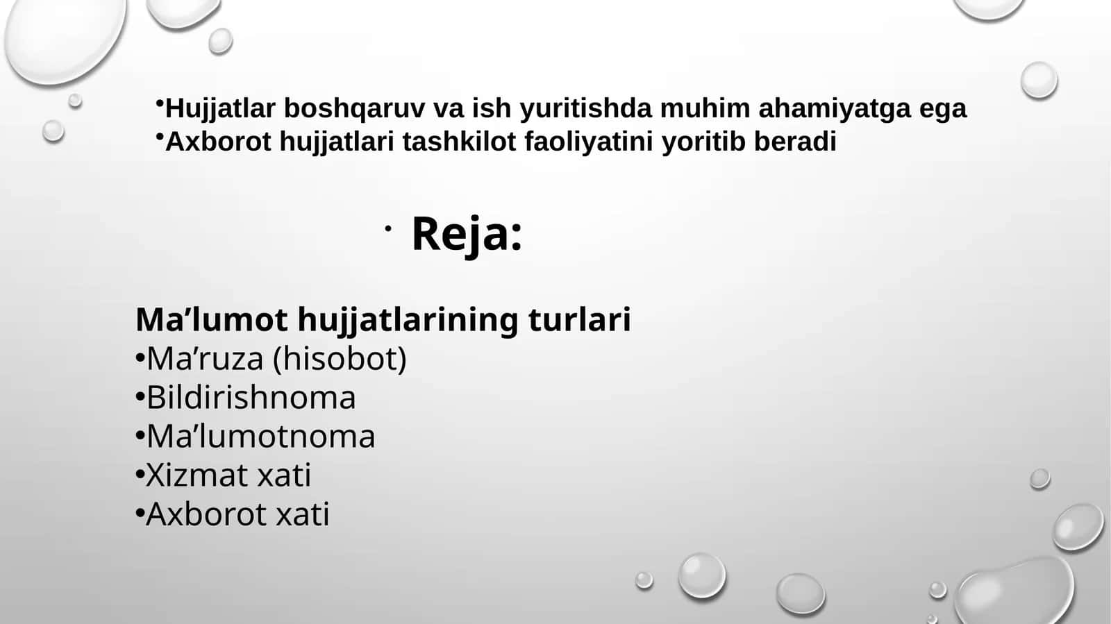 Axborot hujjatlari 1