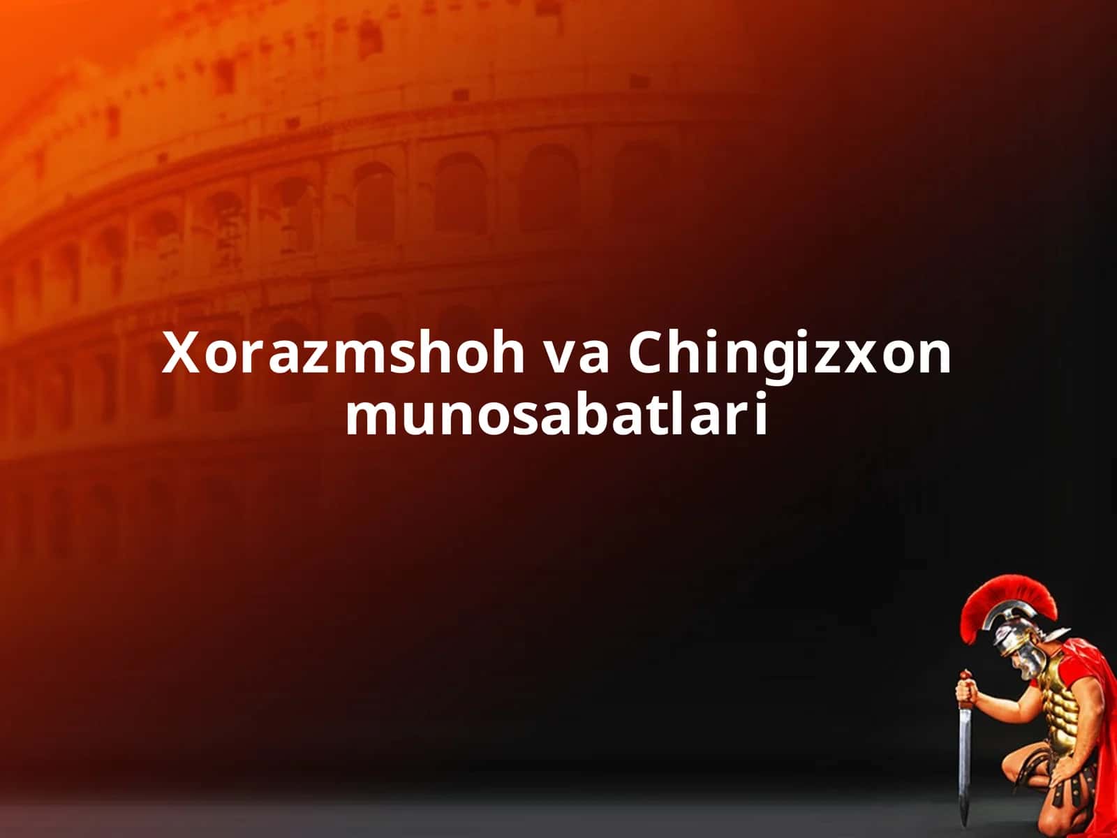 Xorazmshoh va Chingizxon munosabatlari 1