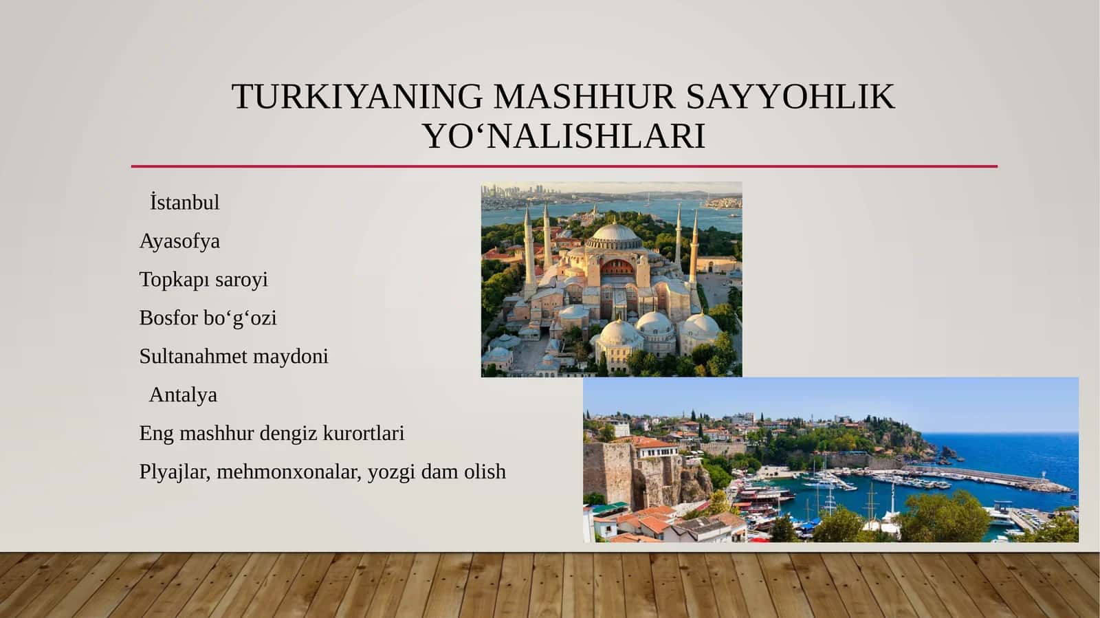 Turkiyaning mashhur sayyohlik yo‘nalishlari 1