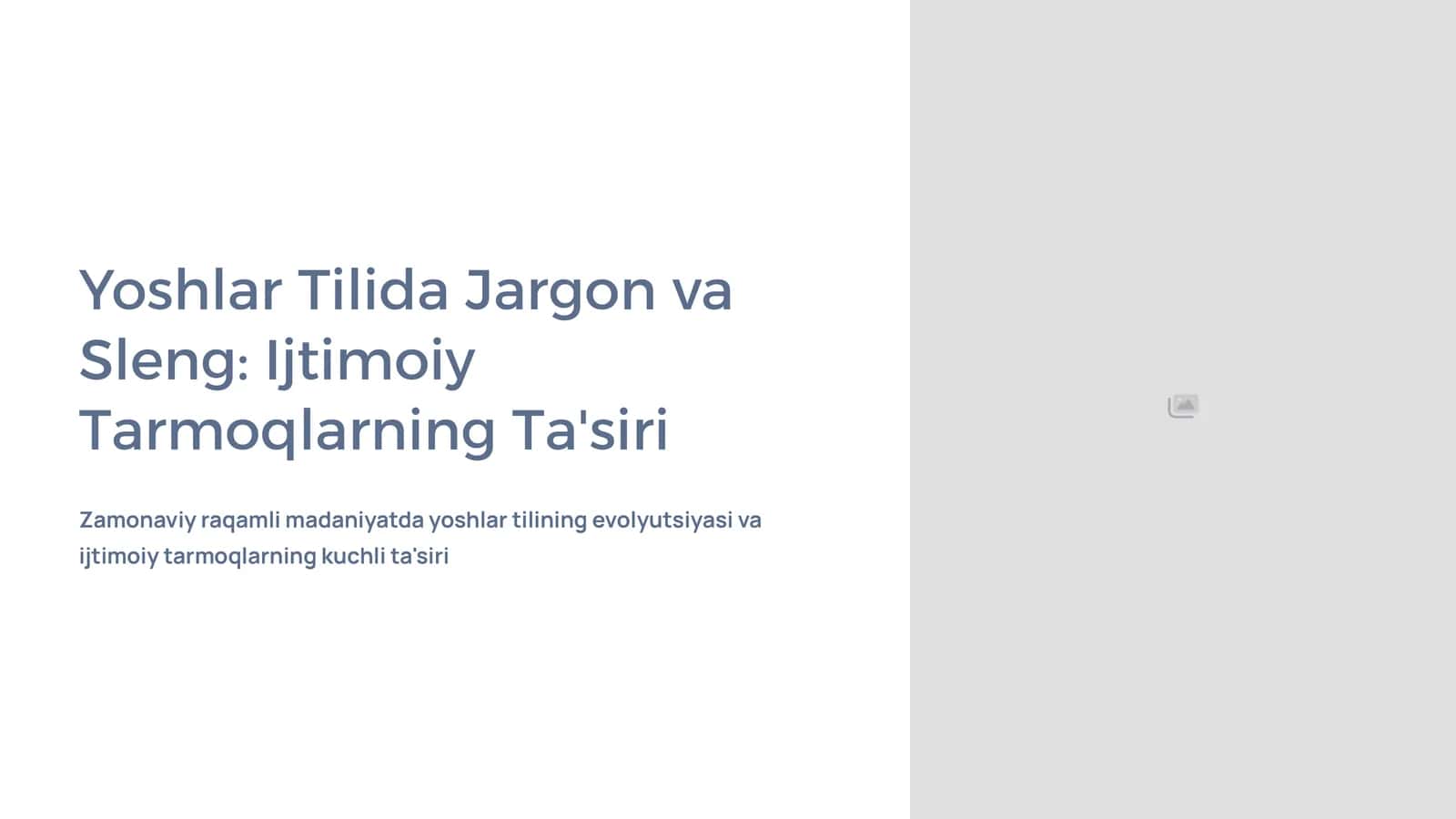 Yoshlar Tilida Jargon va Sleng: Ijtimoiy Tarmoqlarning Ta'siri 1