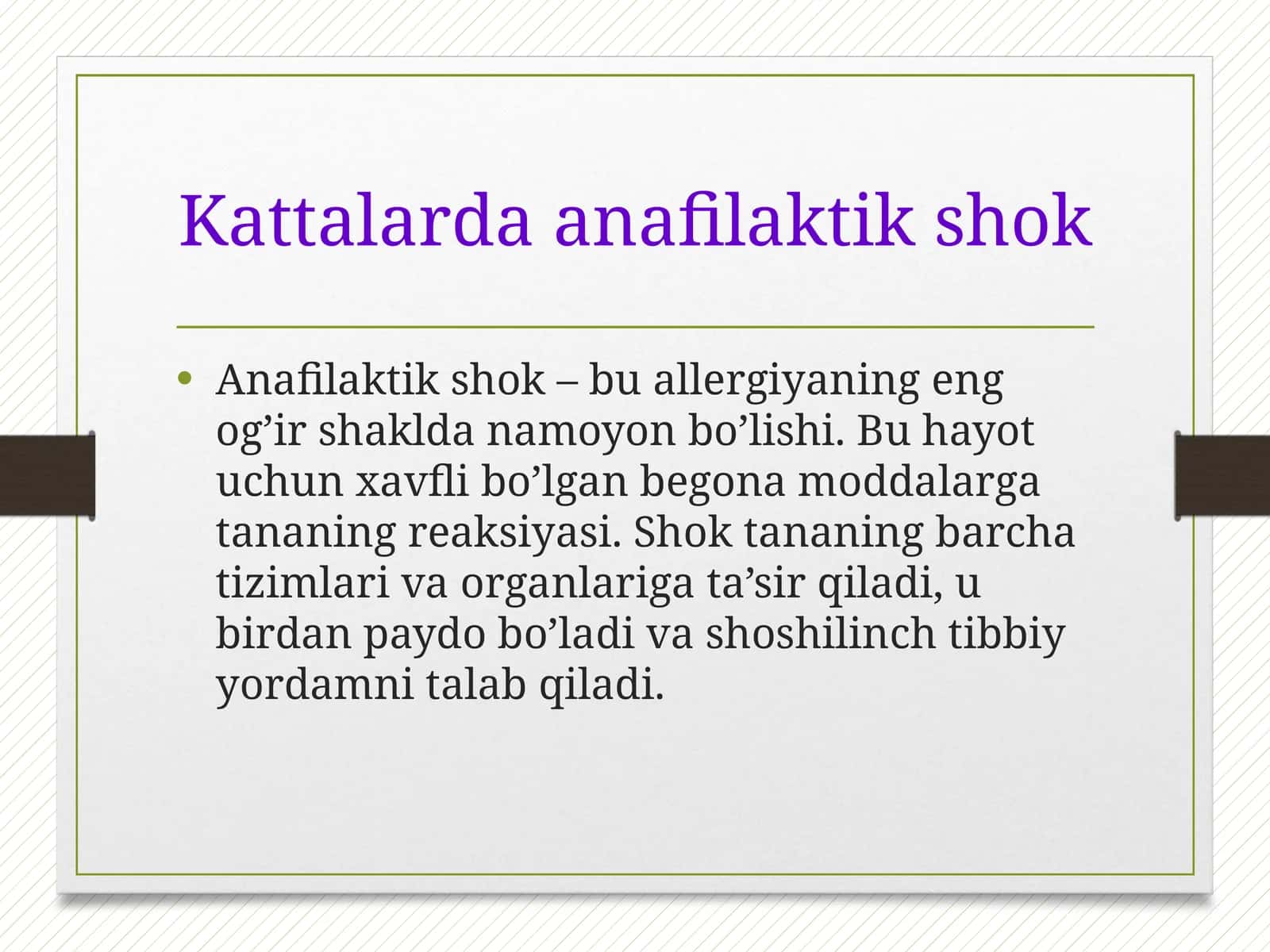 Kattalarda anafilaktik shok 1