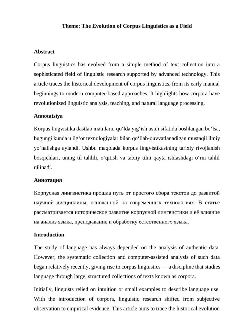 Article (Maqola) 1