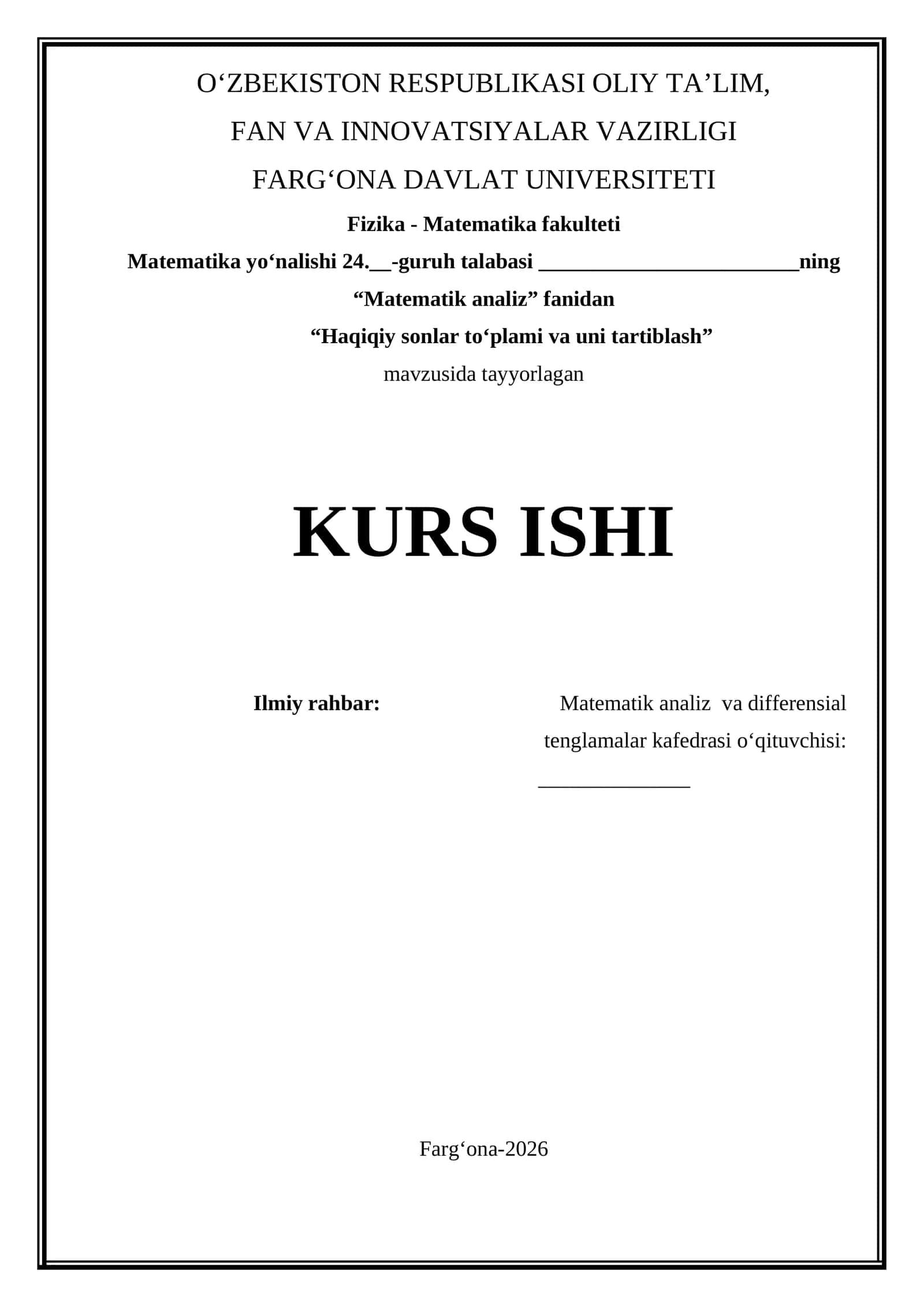 Haqiqiy sonlar to'plami va uni tartiblash 1